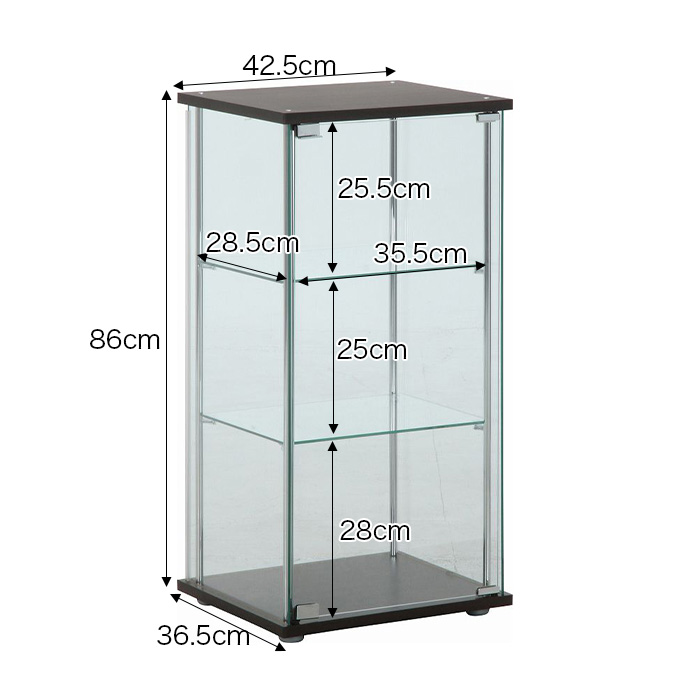 g11555]【幅42cm】Reine ガラスコレクションケース キャビネット