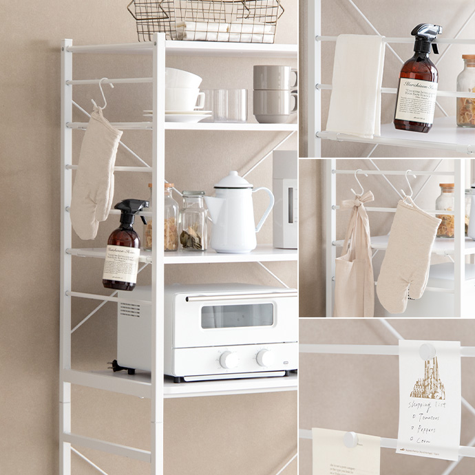 g350039]【幅60cm】Basurero ゴミ箱付きキッチンラック レンジ台