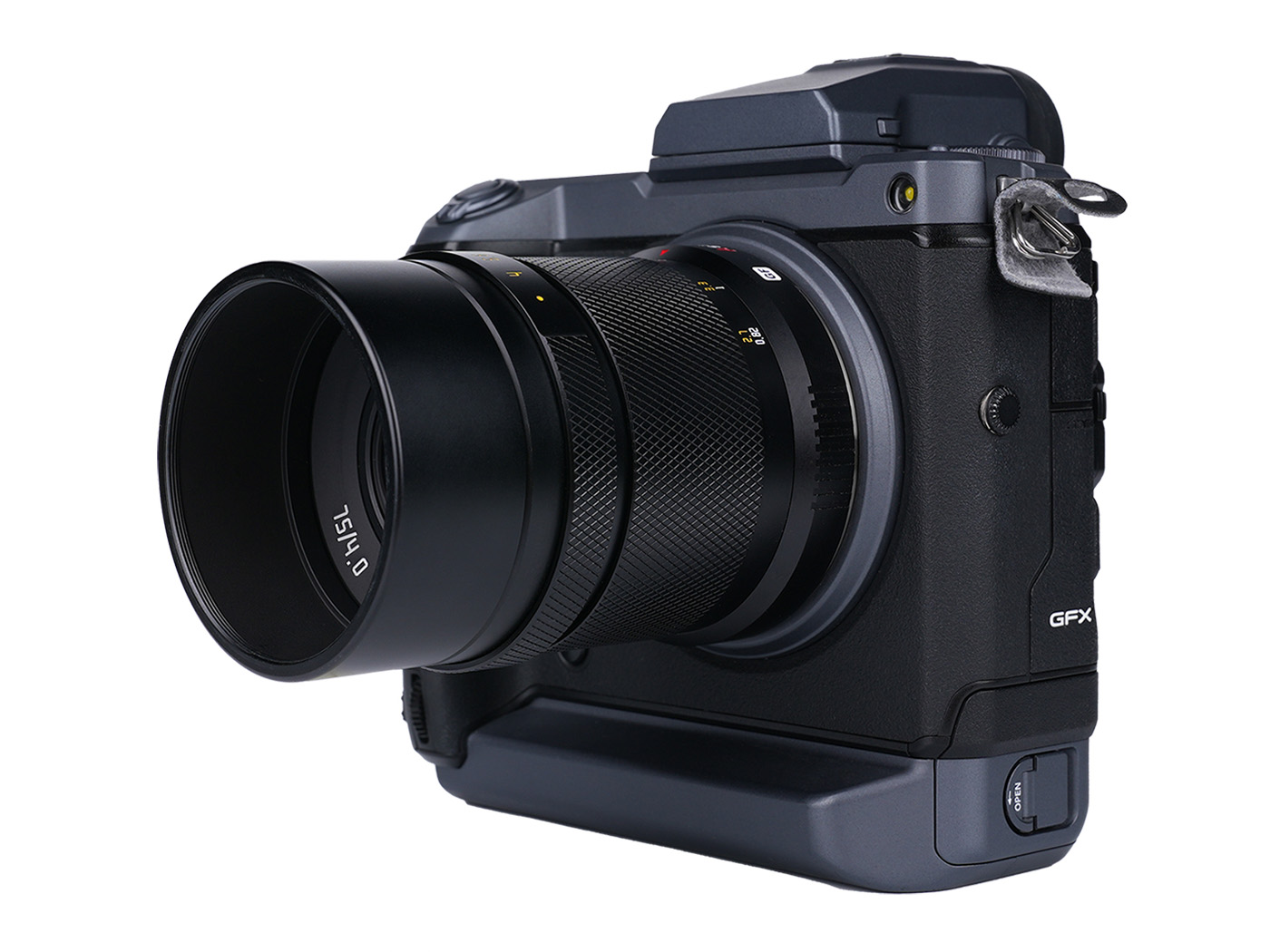 富士フイルムGマウント用の中望遠レンズ「AstrHori 75mm F4.0 GFX