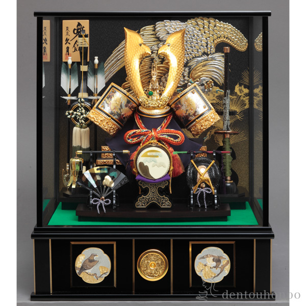 名入れ木札無料】 【送料無料】 五月人形 兜飾り 取付ケース入り