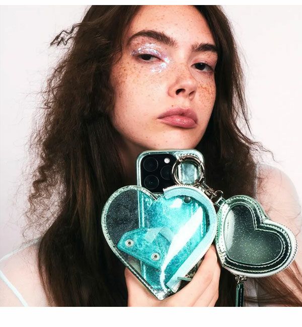 即納】 エジュー ajew PVC heart planet pouch ハート ポーチ