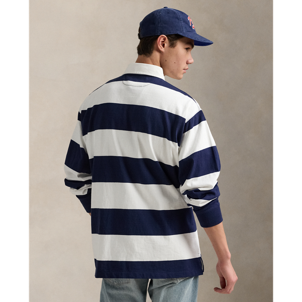 ビッグ フィット ストライプド ジャージー ラグビー シャツ | ラルフ