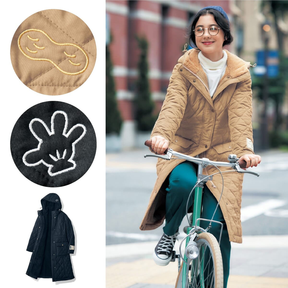 黒のミッキーとベージュのチップ＆デール！ベルメゾン ディズニー