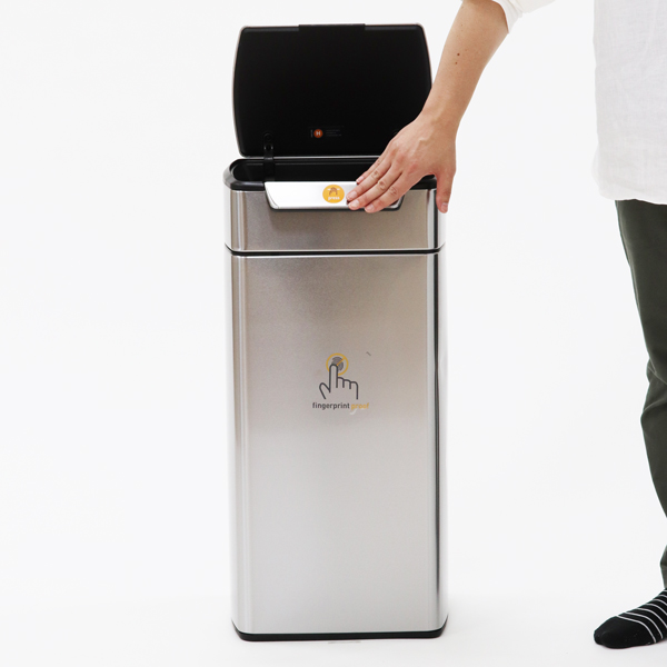 Simplehuman ゴミ箱 レクタンギュラー タッチバーカン 30L CW2015