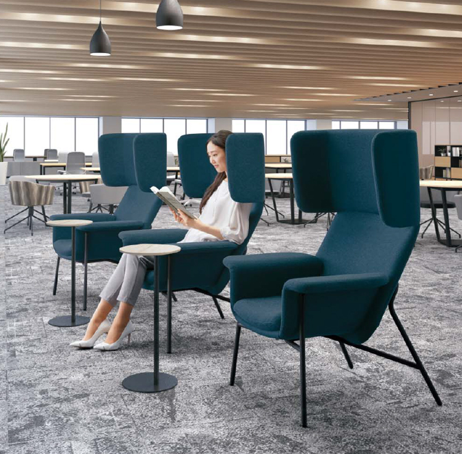 コクヨ KOKUYO ロビーチェアー Notion ノーション ハイバックチェアー