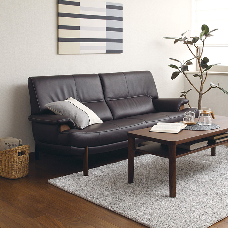 2人掛ソファ ZU2562 ブラックベリー ウォ－ルナットナチュラル 通販