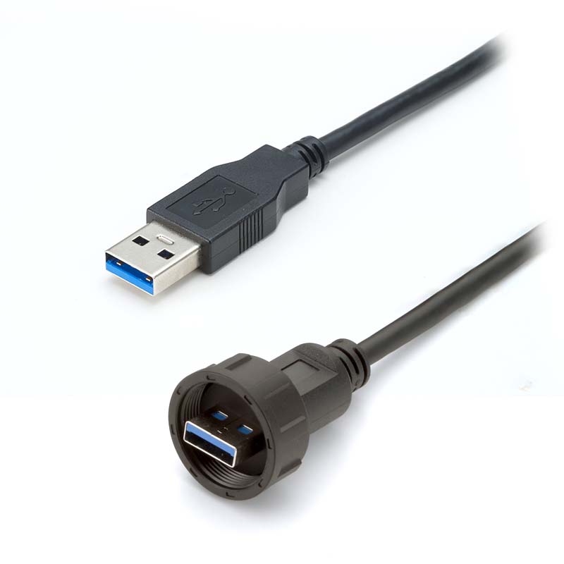 防水ケーブル・コネクタ USB Type A | RaspberryPi関連・産業用・工業