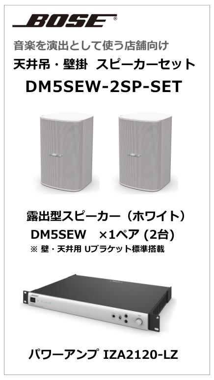 DM5SEW-2SP-SET】BOSE 天吊・壁掛型スピーカー2台セット (ホワイト