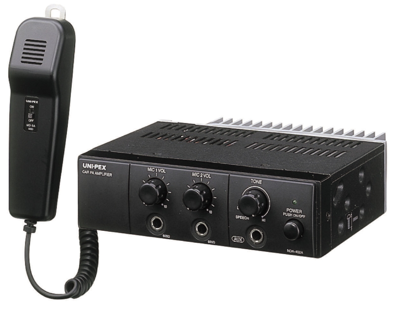 NDA-602A】UNI-PEX 車載用アンプ 60W 電源12V用 (プレーヤーなし