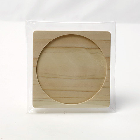 受け皿コースター | ノベルティや記念品でSDGsに間伐材、木製グッズのWood+