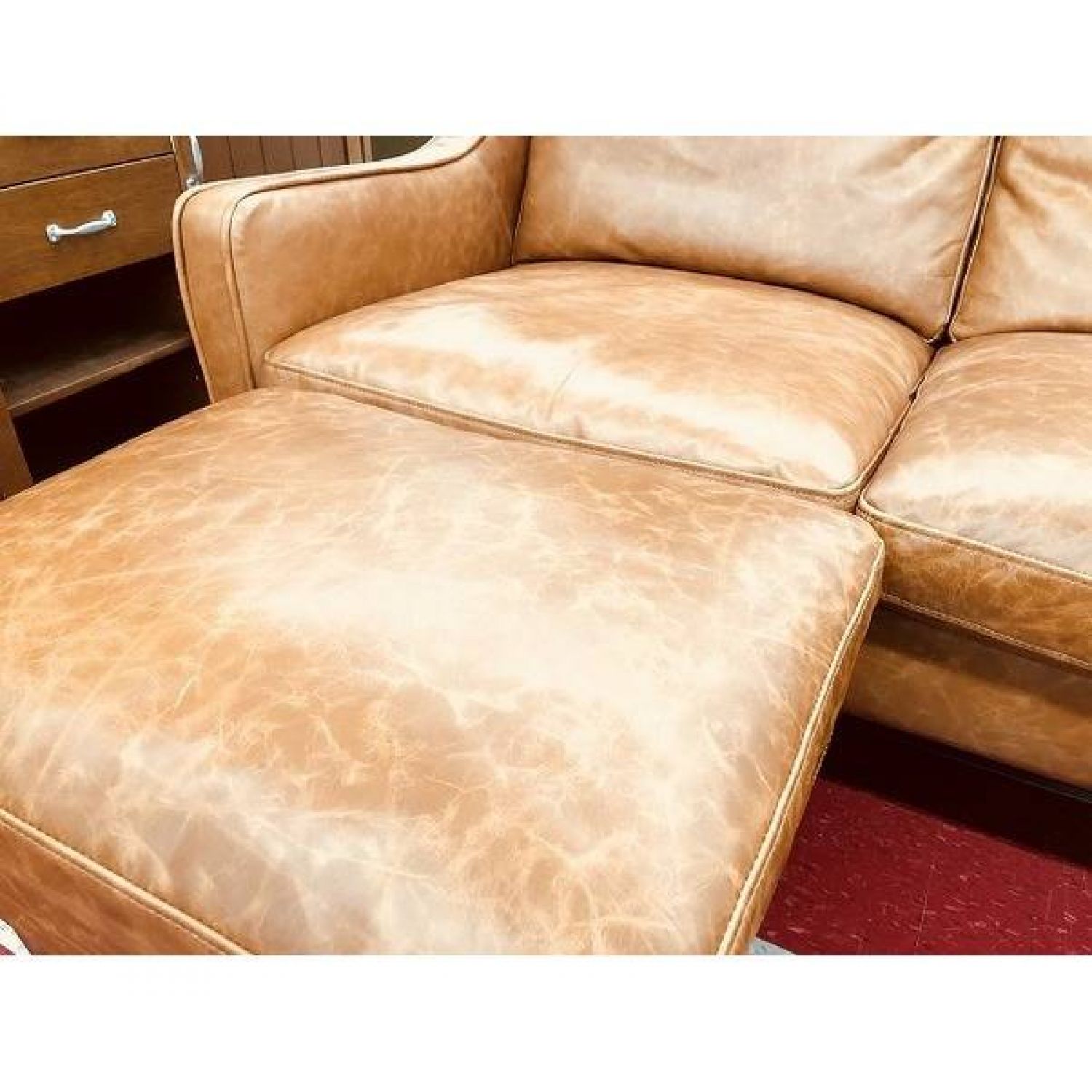 UNICO 3人掛けソファー ブラウン レザー CLAD｜トレファクONLINE