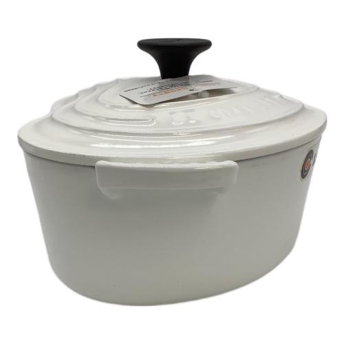 LE CREUSET (ルクルーゼ) ココットダムール 19cm ホワイト｜トレファク