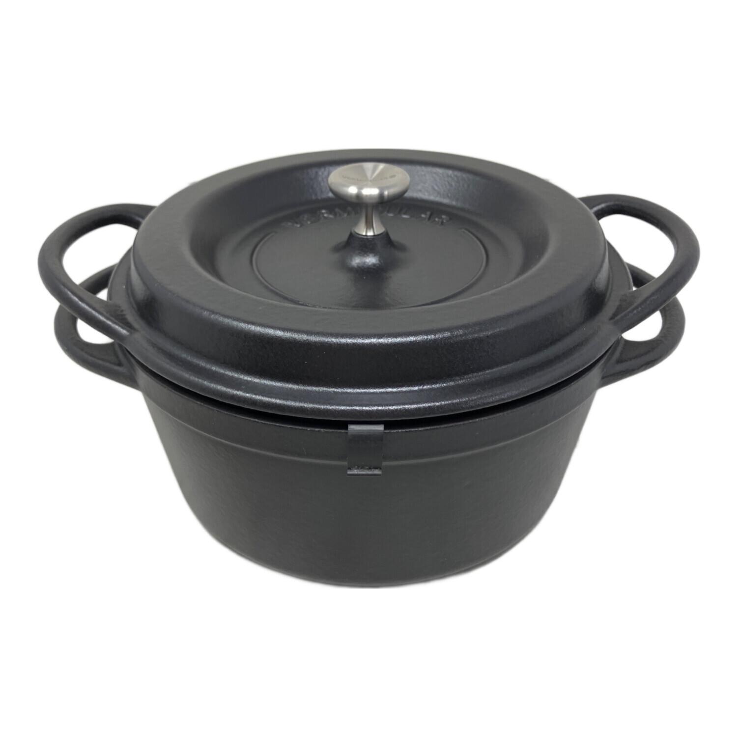 VERMICULAR (バーミキュラ) オーブンポットラウンド 18㎝ ブラック