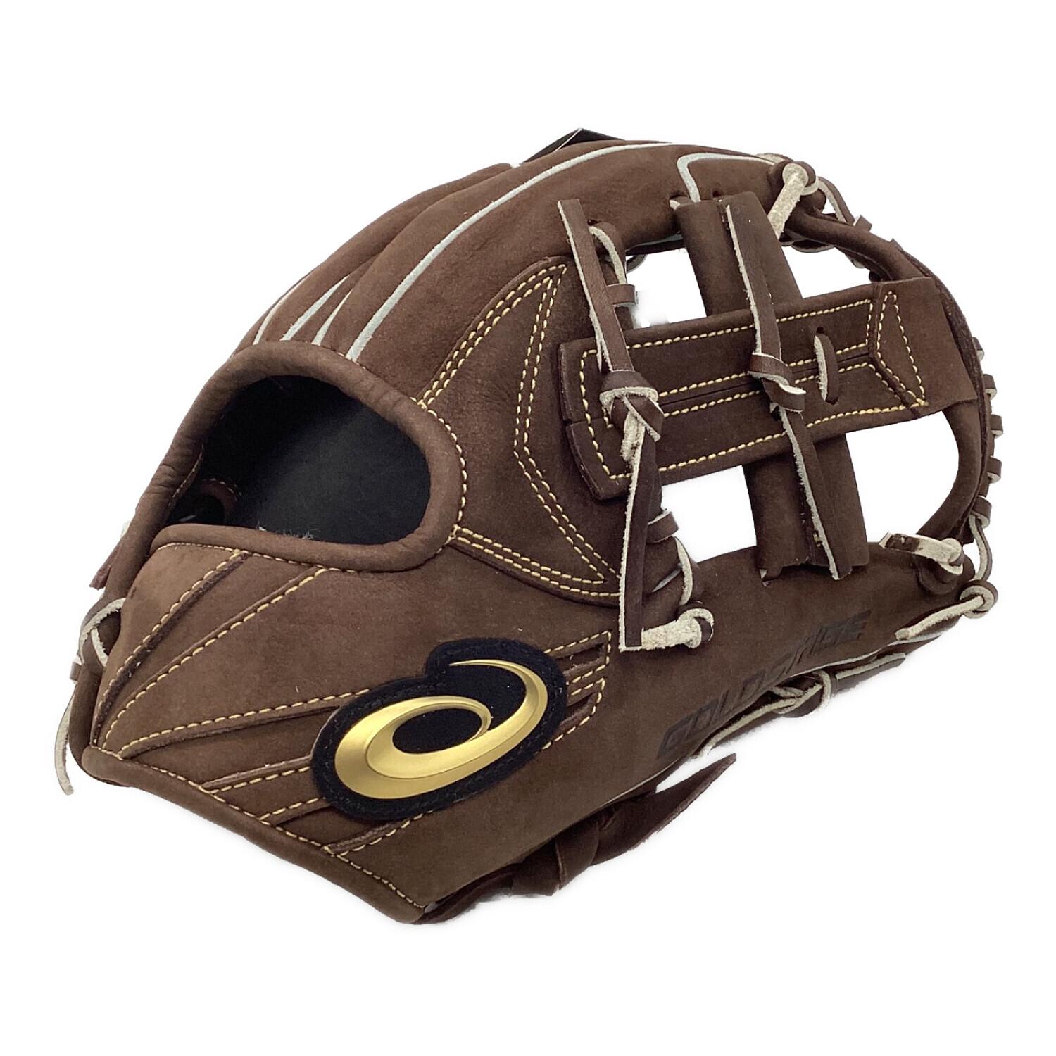 asics (アシックス) 硬式グローブ 約27cm ヌバックブラウンブラック