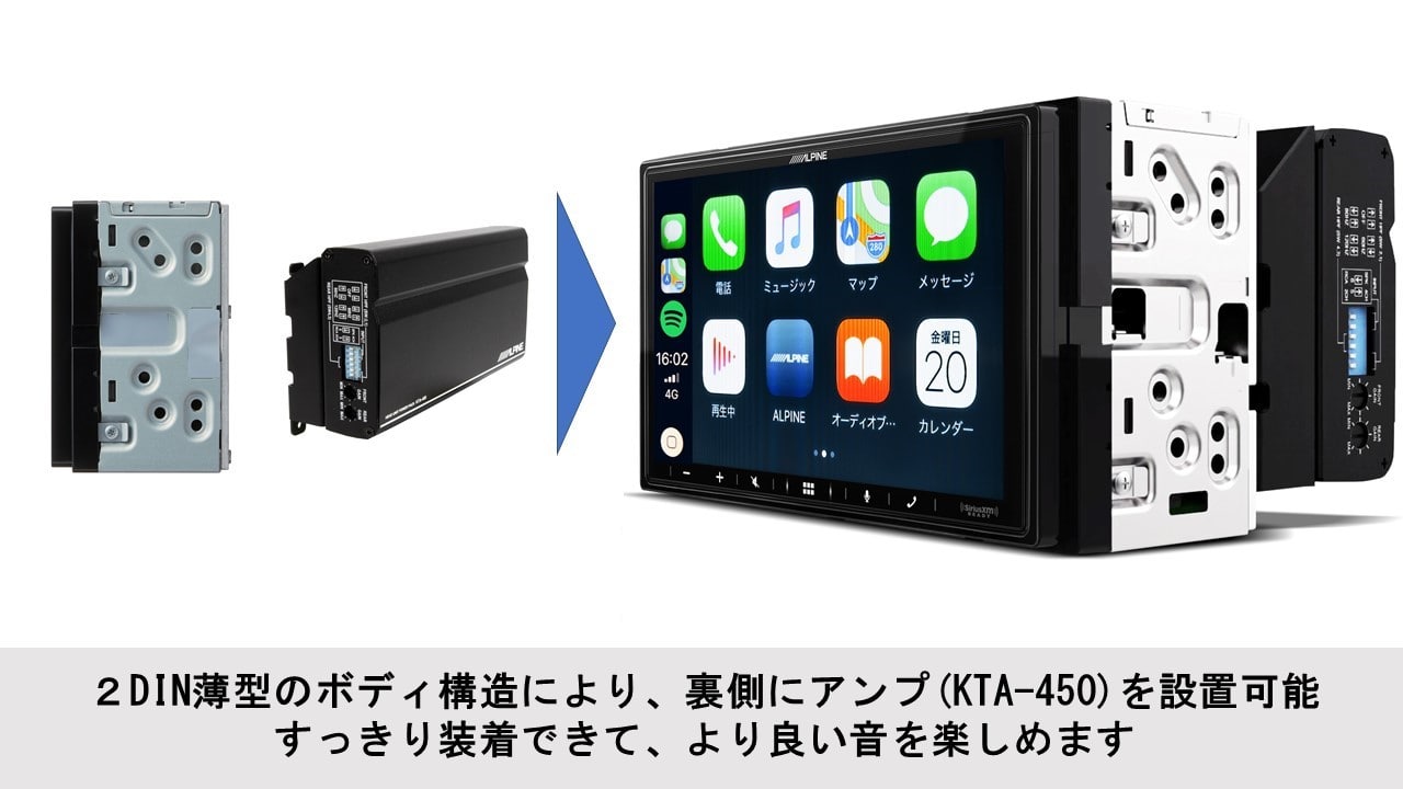DA7専用スタッキングパワーアンプ: カーオーディオアルパイン公式直販