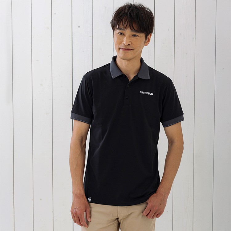 ブリーフィング]JALオリジナルポロシャツ MS TOUR POLO JAL BLACK M(M