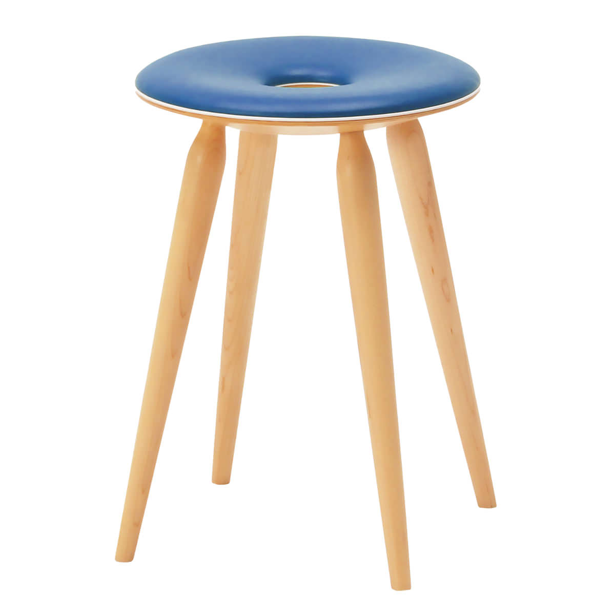 受注生産 天童木工 リングスツール カラー 〔幅φ32×高さ44.2×座面の高