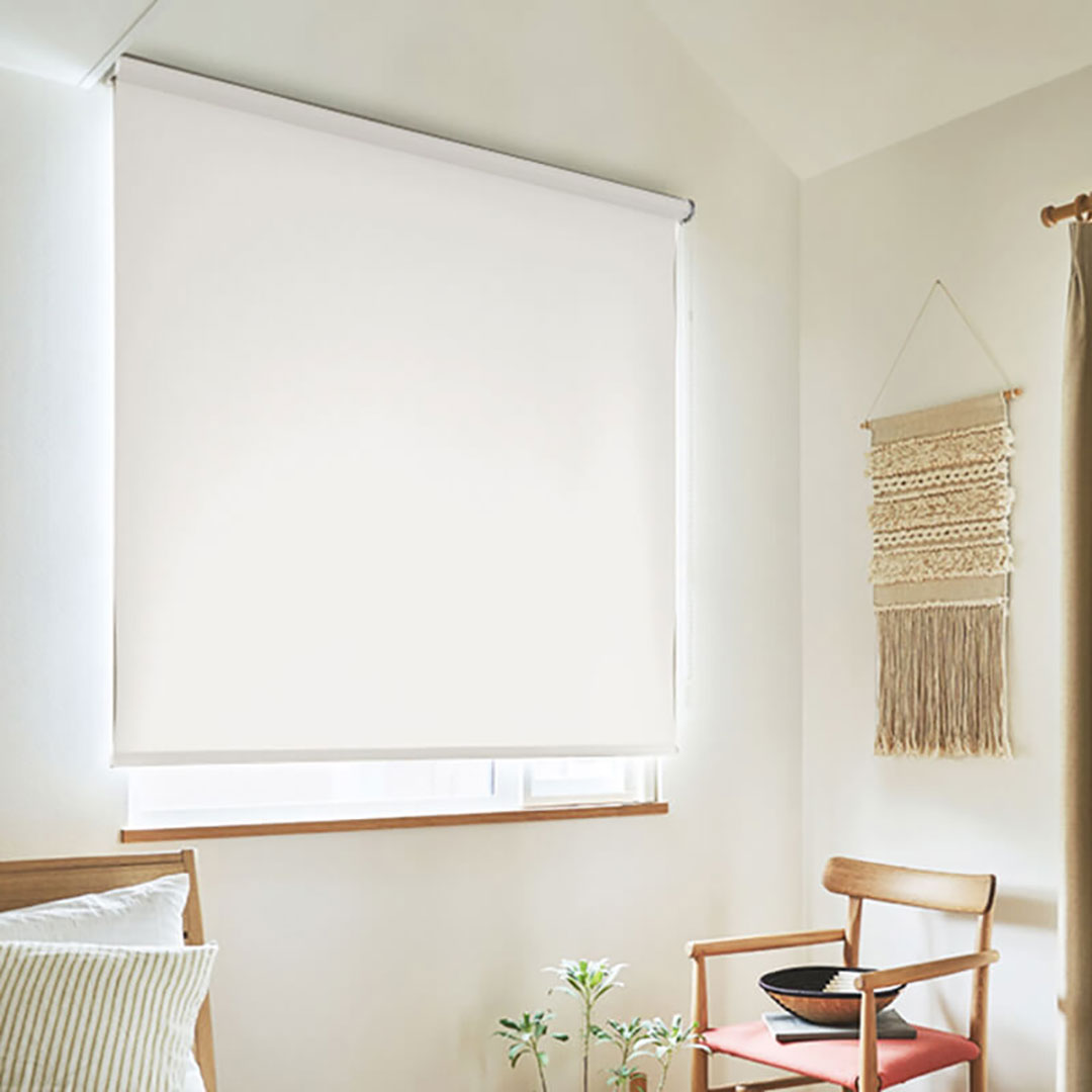 オーダーサイズ】TOSO遮光ロールスクリーン ルノファブ ホワイト (幅