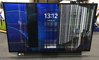 東芝 REGZA D731/T7DBの液晶割れ 画面故障の修理 | 液晶修理センター