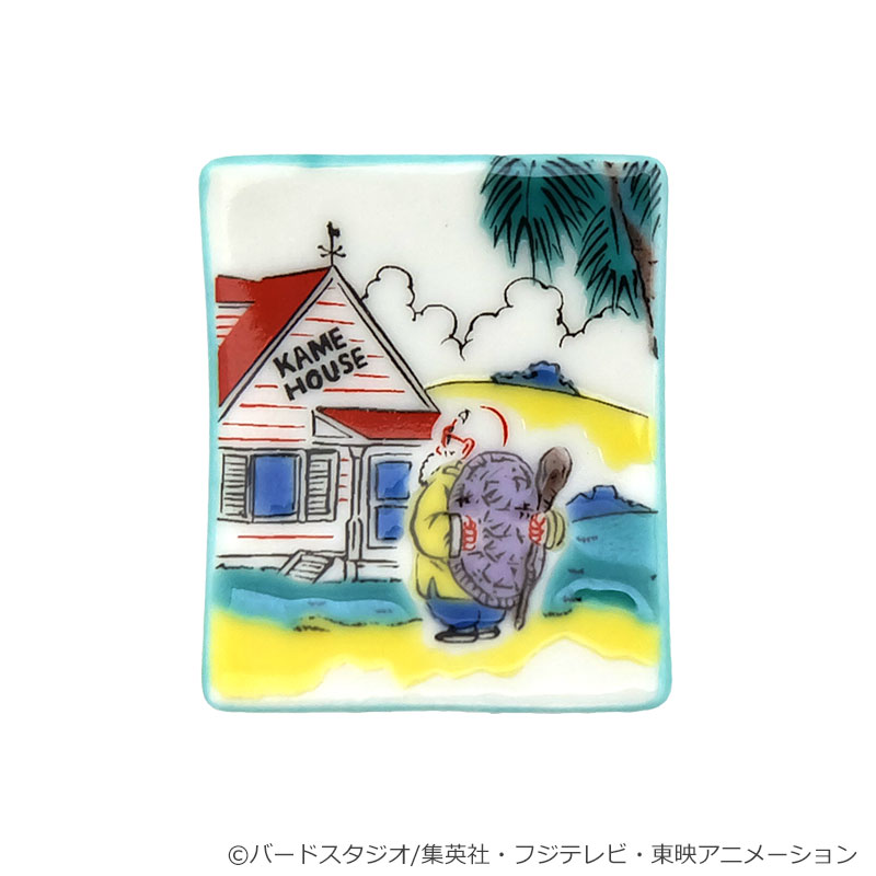 フジテレビ限定】ドラゴンボール 九谷焼箸置き 古九谷風木瓜亀家図