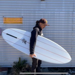 シングルフィン スリーストリンガー仕様オーダーサーフボード