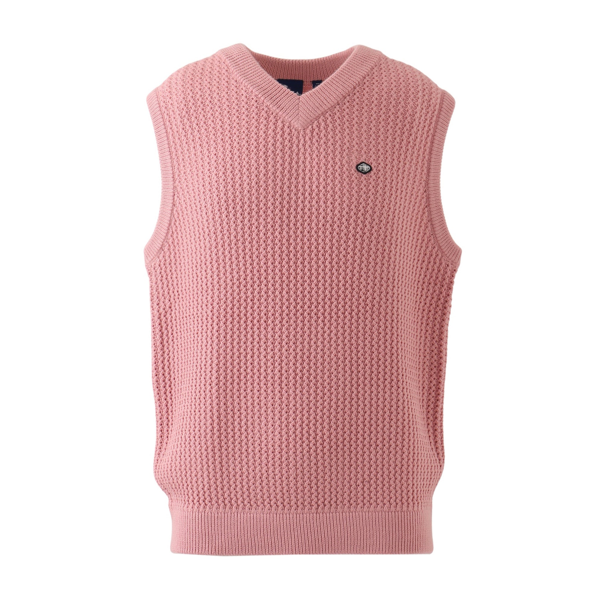 ニットVネックベスト【メンズ】ピンク – FIDRA