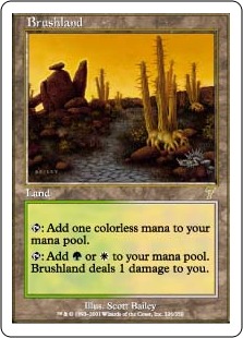 Foil】《低木林地/Brushland》[7ED] 土地R | 日本最大級 MTG通販サイト