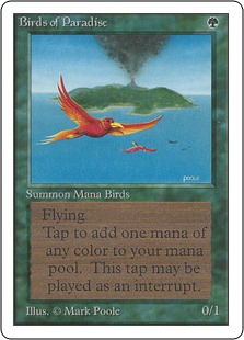 極楽鳥/Birds of Paradise》[7ED] 緑R | 日本最大級 MTG通販サイト