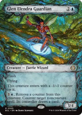 Foil】(051)《エレンドラ谷の守護者/Glen Elendra Guardian》[ECL] 青R
