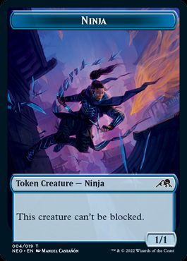 004)《忍者トークン/Ninja Token》[NEO] 青 | 日本最大級 MTG通販