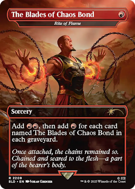 Secret Lair x God of War: Greekの《世界大戦》《炎の儀式》 《硫黄の