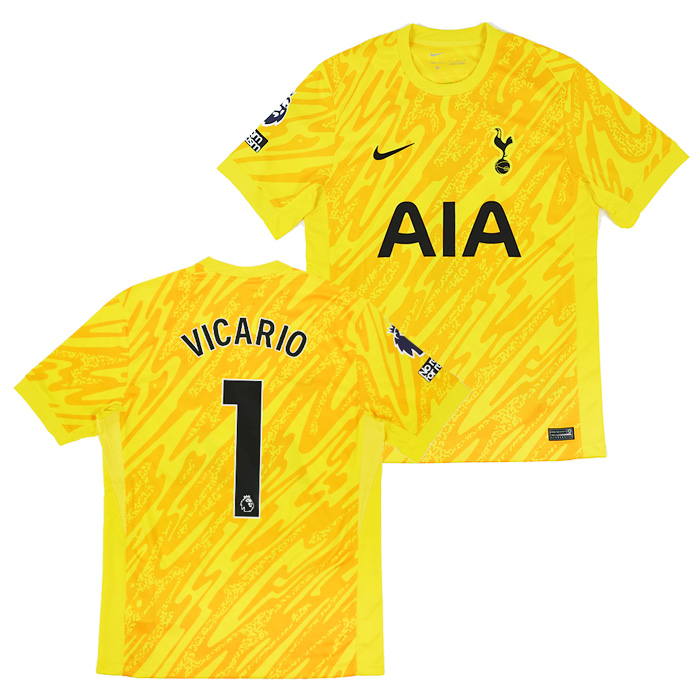 トッテナム 24-25 ホーム GK 半袖 ユニフォーム No.1 ヴィカーリオ