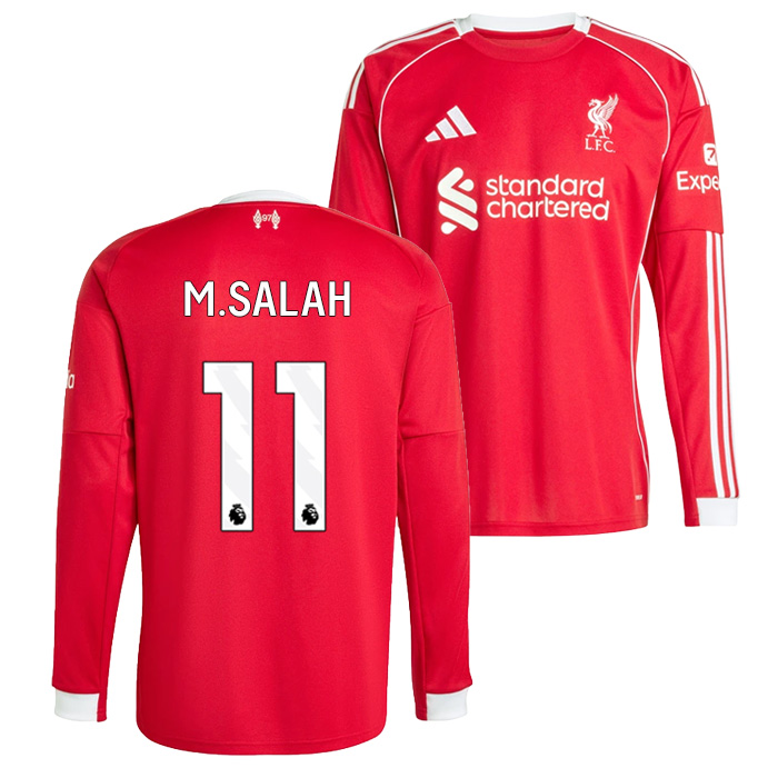 リバプール 25-26 ホーム 長袖 ユニフォーム No.11 モハメド・サラー