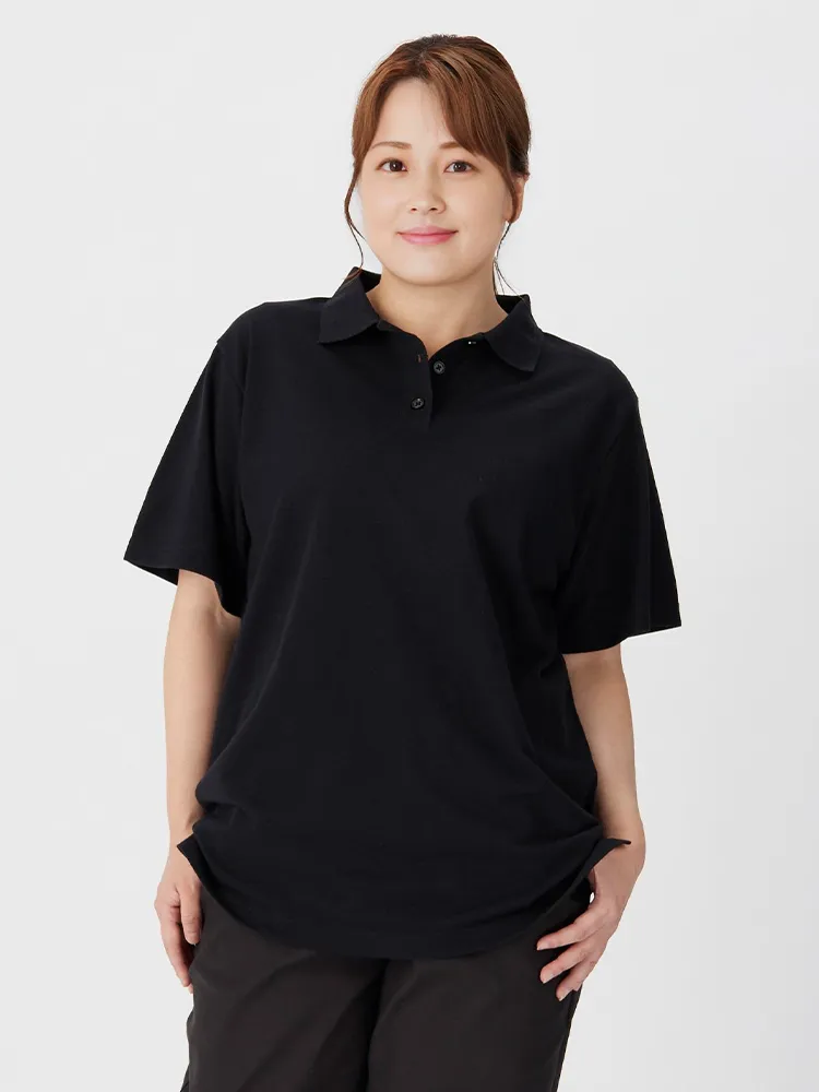 ホワイト 鹿の子半袖ポロシャツ | フォーエル公式通販