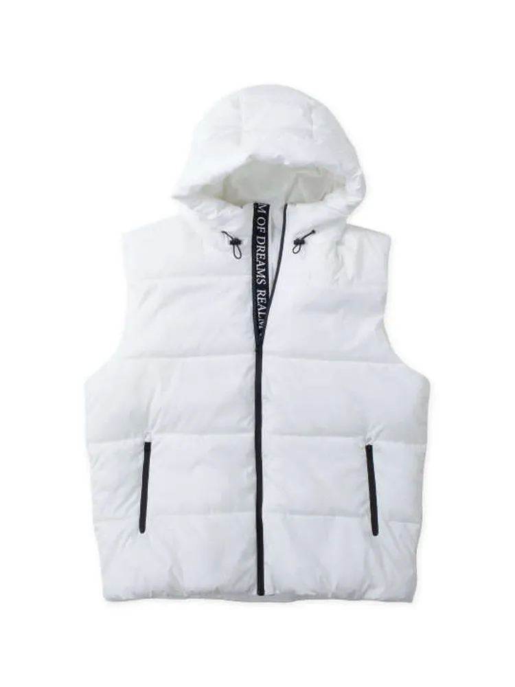 ホワイト 【in the attic(インジアティック)】フード端スエードライン