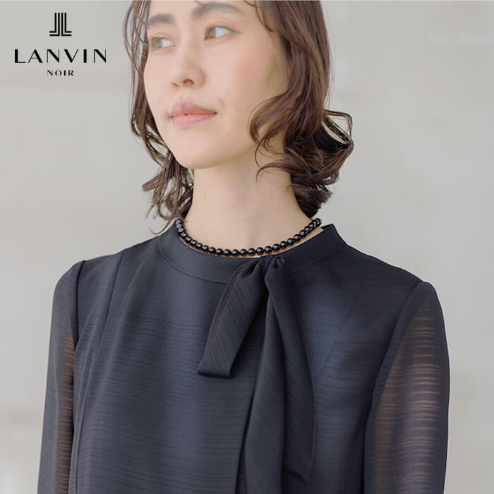 リボンアクセントのロングワンピース 9号・ブラック｜東京ソワール