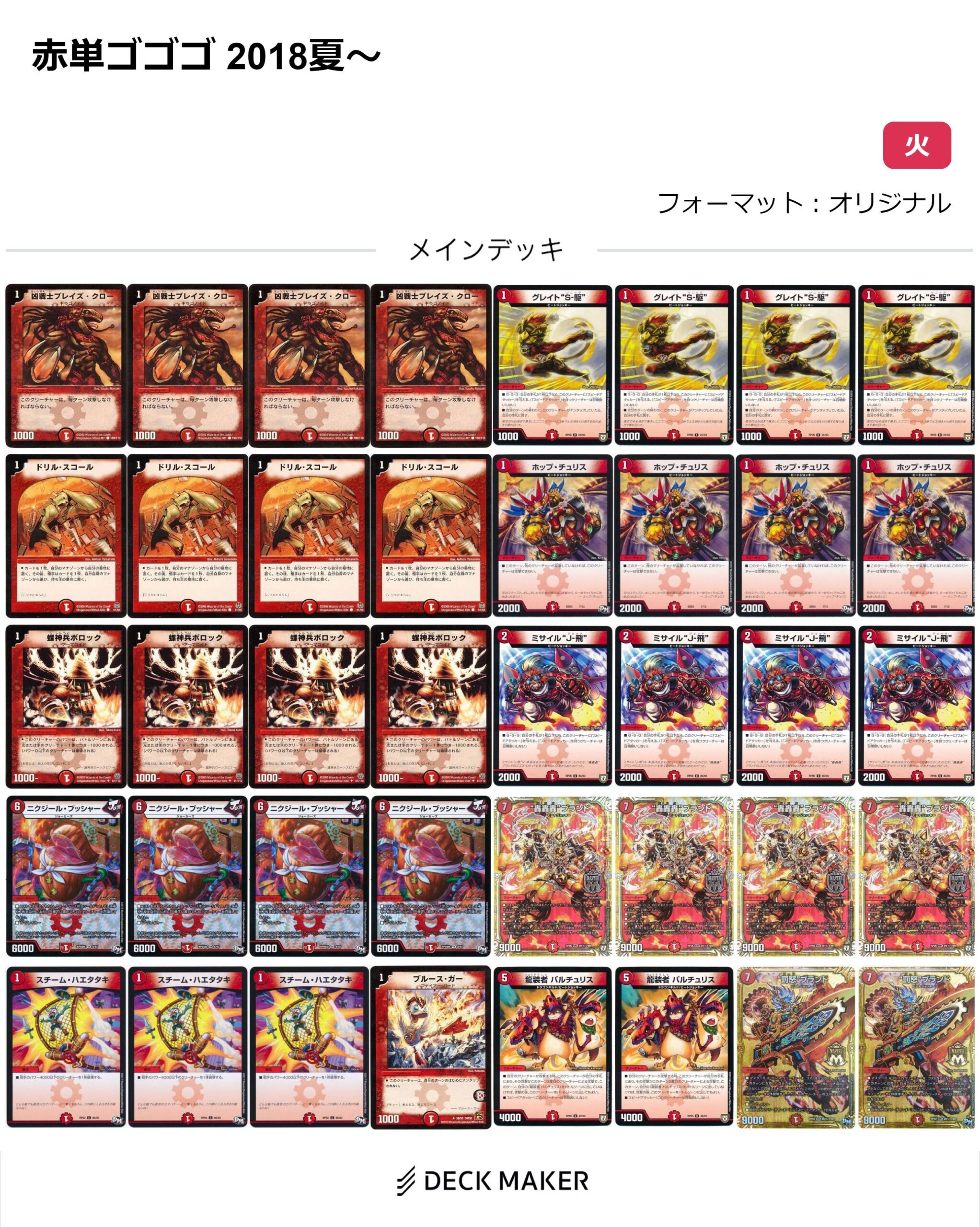 デュエマ】歴代最強デッキ選手権 Bランク～赤単轟轟轟～ | flat