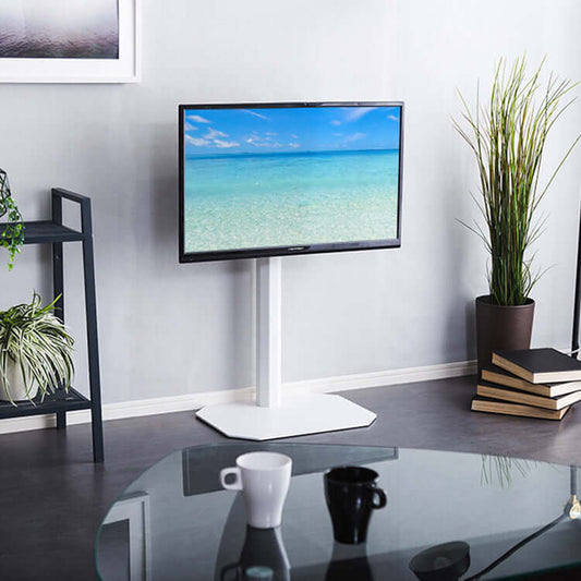 テレビスタンド 壁寄せ 八角形 ロータイプ 首振り 耐震 32インチ 40