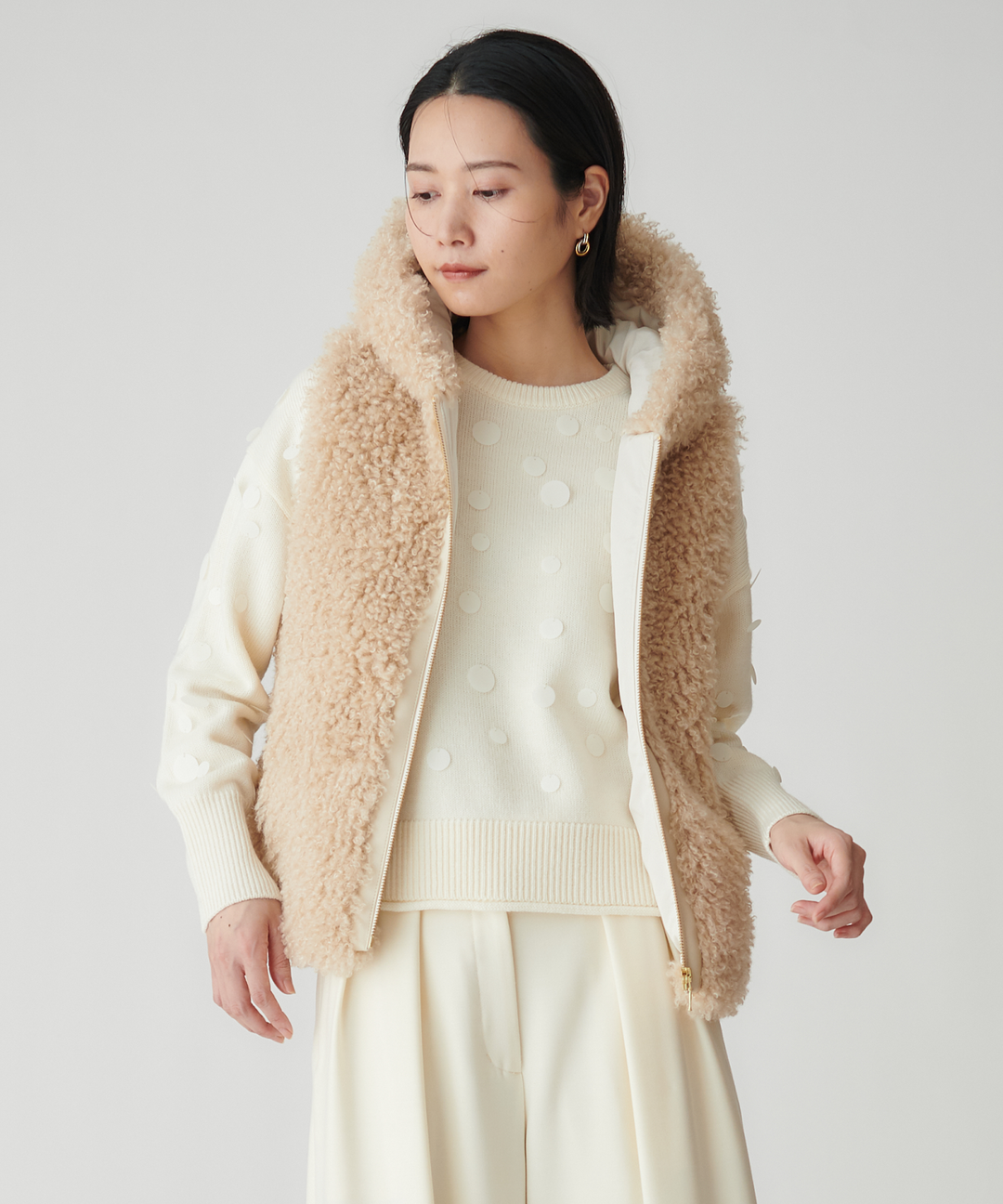 ドッキングフェイクファーベスト – FACE SANS FARD