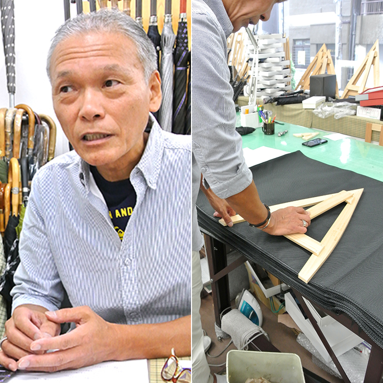 Ramuda】軽量クイックオープン 紳士折りたたみ傘 藤巻百貨店限定モデル