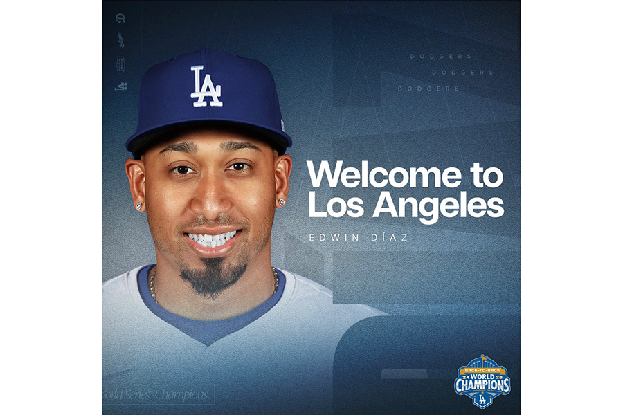 ド軍、通算253Sディアス獲得を正式発表 3年107億円…背番号3は「息子が3