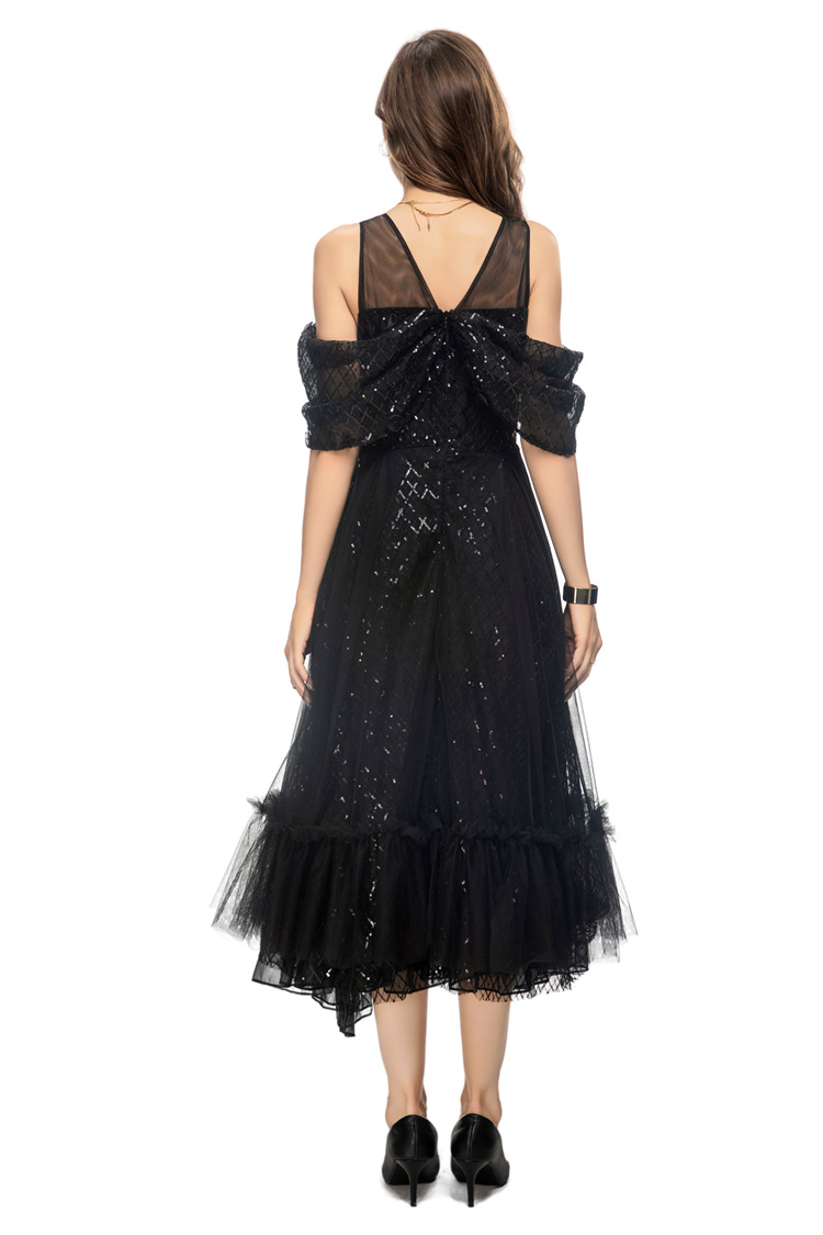 社交ダンス煌めく星空オフショルダーチュールセットアップ モダン|社交