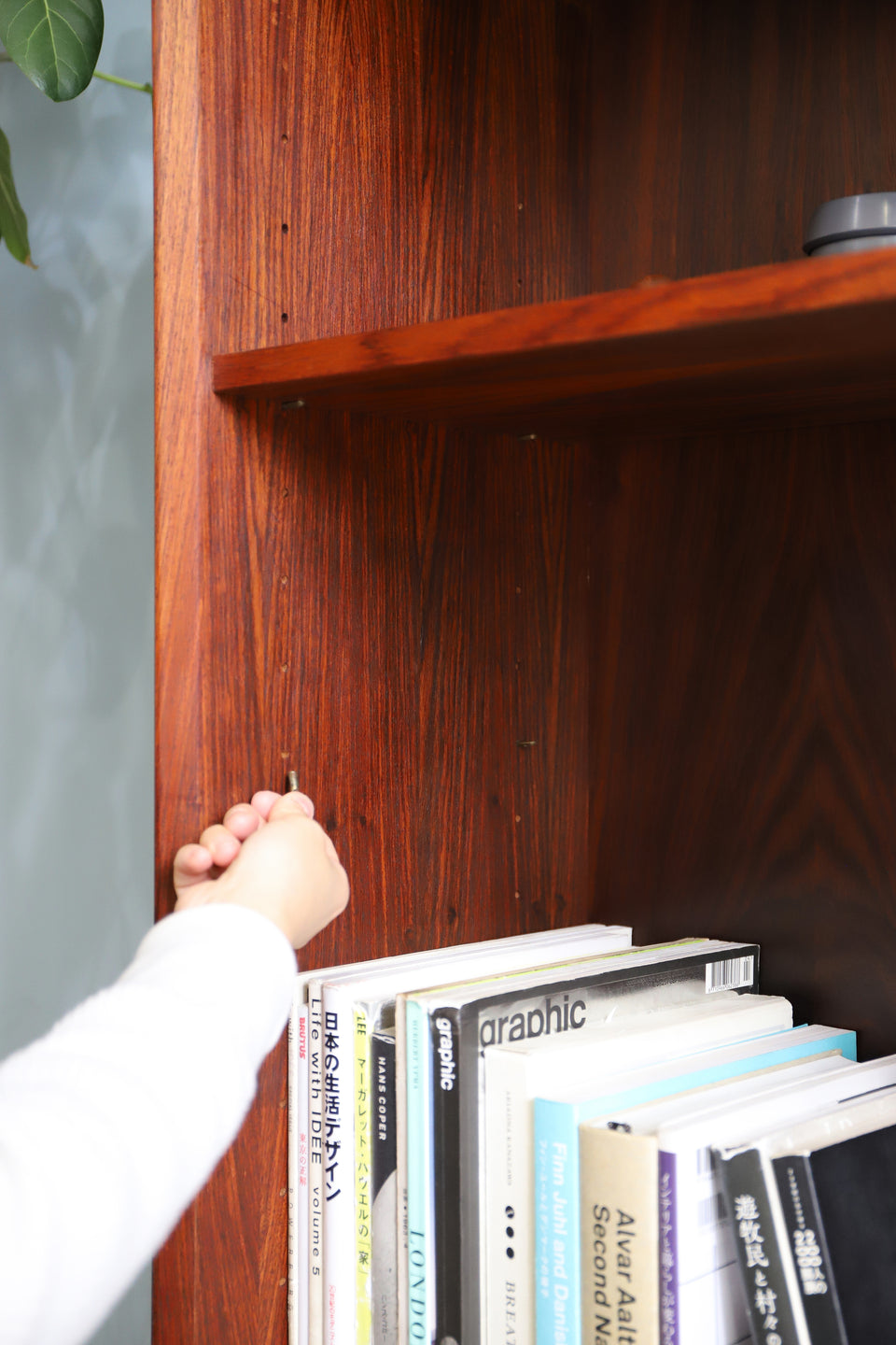 デンマークヴィンテージ ブックケース 本棚 ローズウッド 北欧家具