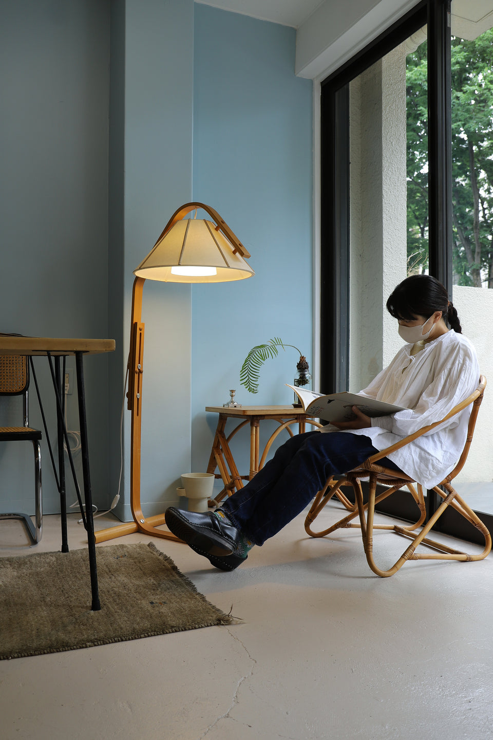 スウェーデンヴィンテージ アネタ フロアランプ 間接照明 北欧