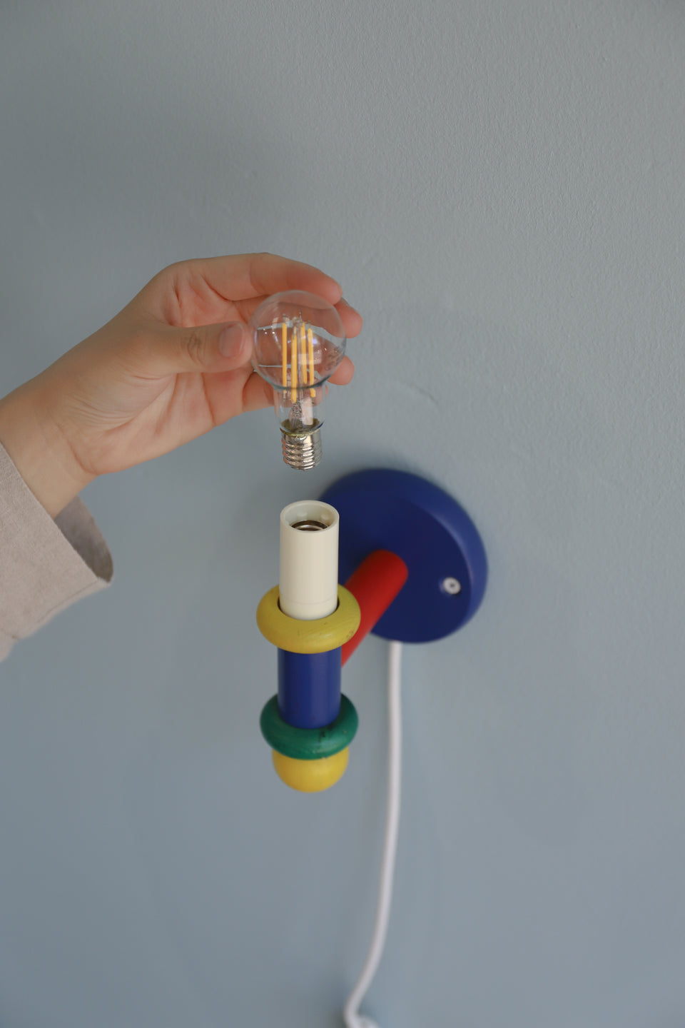 北欧ヴィンテージ ウォールランプ パイン材 間接照明 インテリア