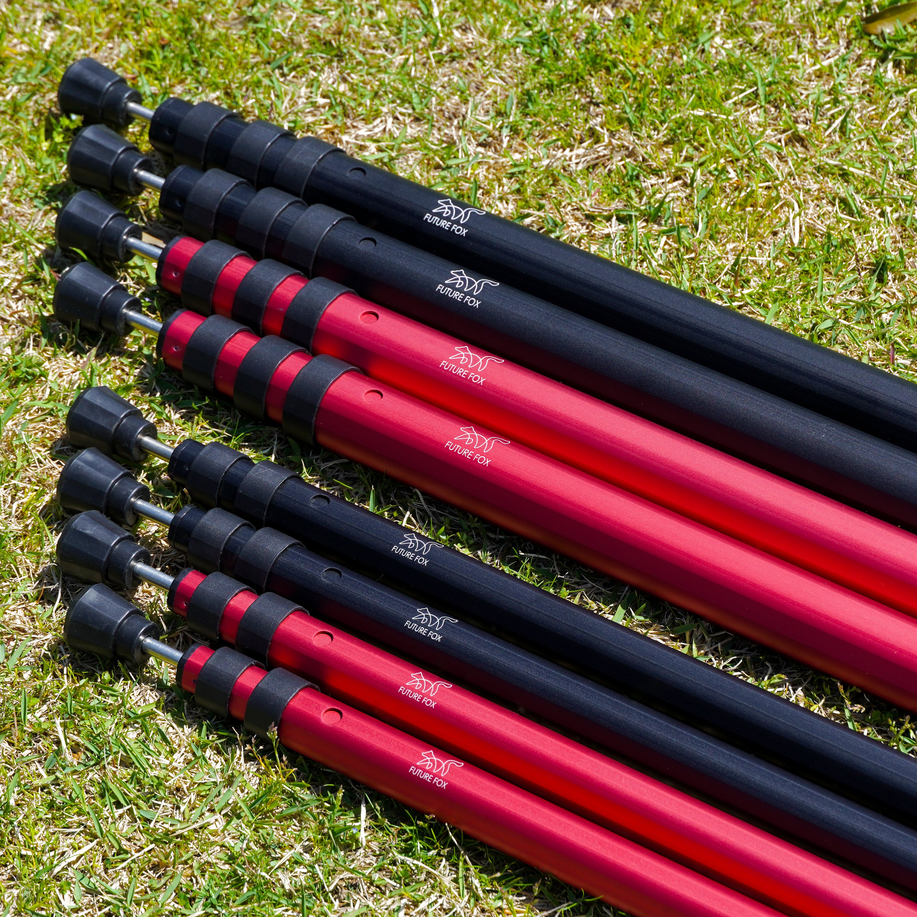 伸縮ポール 新型 十二角形型 2本セット 選べる2サイズ｜FUTURE FOX