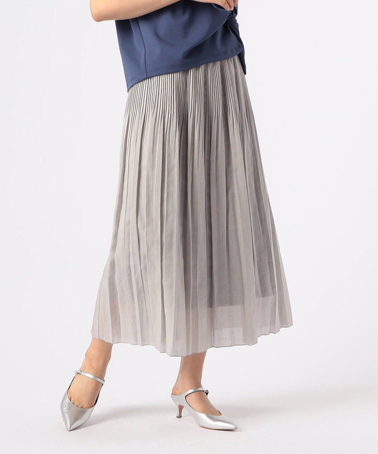 ラミーポリエステル プリーツスカート（01-22FG09-204）｜K.T キヨコ