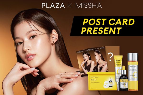 TWICE サナ】PLAZA限定ポストカード プレゼント！PLAZA×MISSHAコラボ