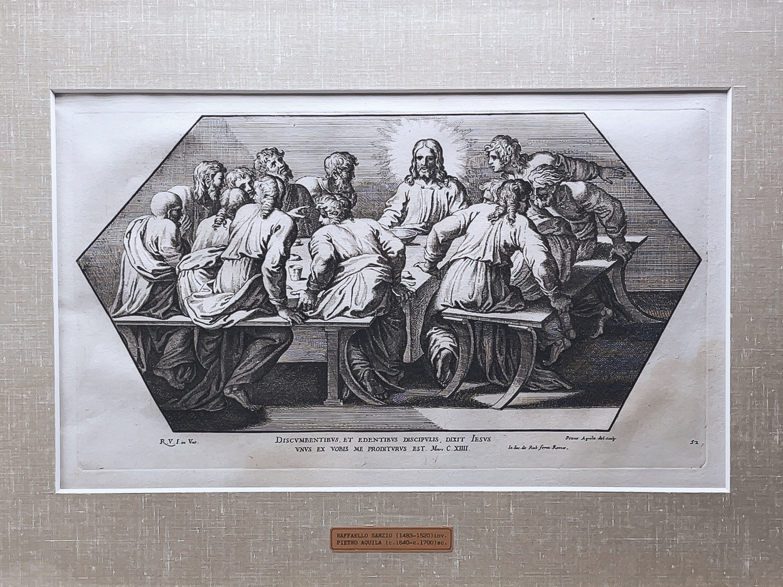 ラファエロ（after) エングレービング「最後の晩餐」 | ギャラリーK