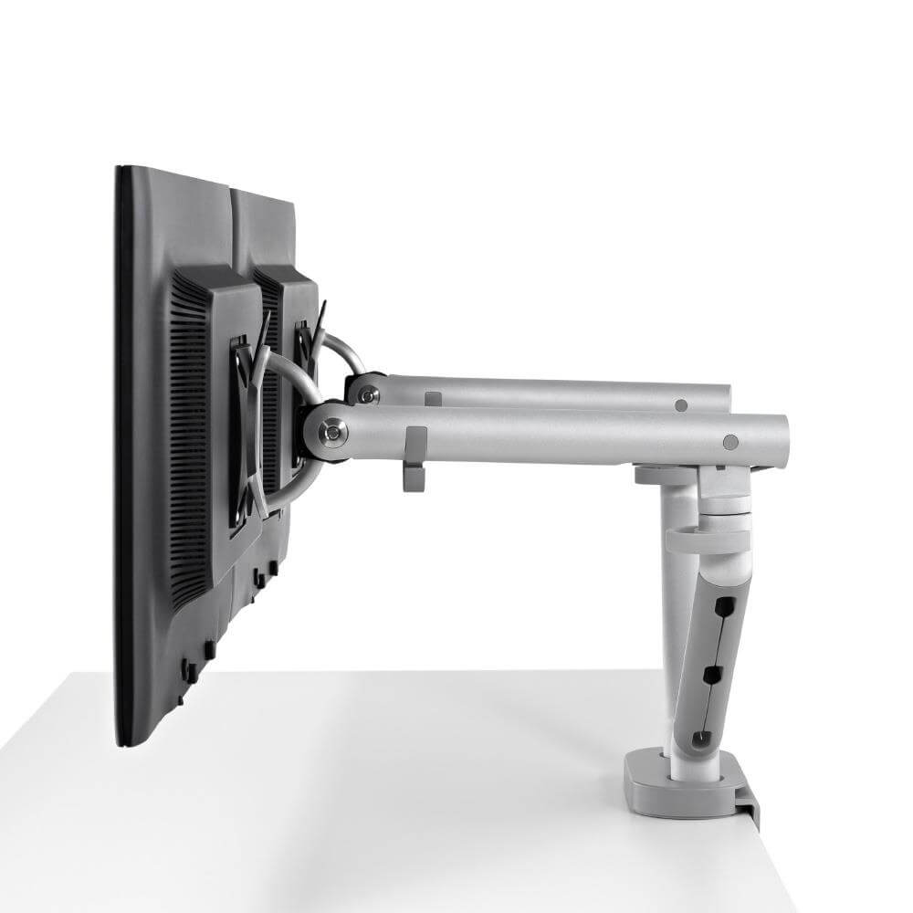 Flo(フロー) モニターアーム デュアル ホワイト ( VESA規格対応 CBS